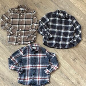 Abercrombie Kids Plaid Button-Up Shirts Set